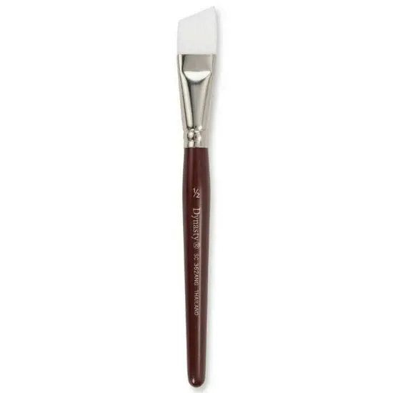 1/2-Inch Synthetic Angle Brush – Short Handle 1