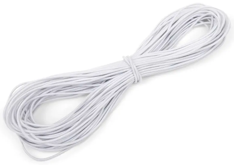 1 Mm White Elastic Cord – 20-Meter Spool For Beading And Crafting 1