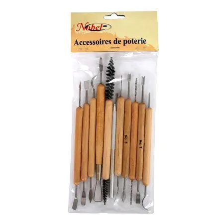 11-Piece Ceramic Studio Cleaning Tool Kit 1