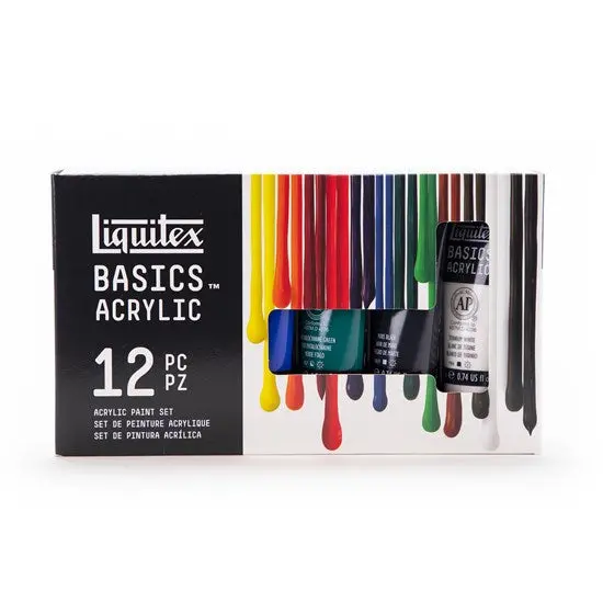 12-Color Basics Acrylic Paint Set – 22 Ml Each 1