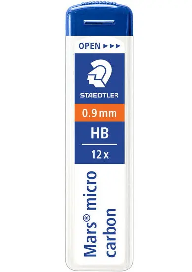 12-Pack Hb Drawing Leads, 0.9 Mm Diameter 1
