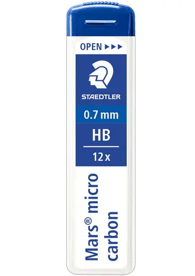 12-Pack Hb Mechanical Pencil Leads, 0.70 Mm Diameter 1