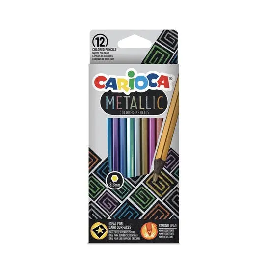 12-Piece Metallic Colored Pencil Set 1