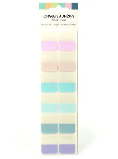 12-Tab Pastel Envelope Set – Assorted Colors, 10 Sheets Per Tab 1