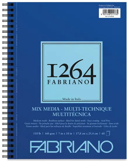 1264 Mixed Media Paper Pad – 7 × 10 Inches, Heavyweight Surface 1