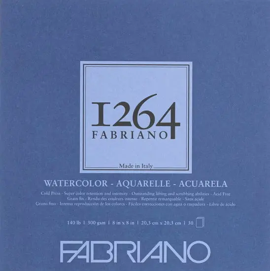 1264 Series Watercolor Pad – 8×8 Inches, Cold-Pressed 1