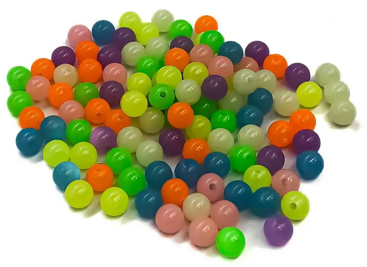 150-Piece Glow-In-The-Dark Multicolor Pony Bead Assortment 1