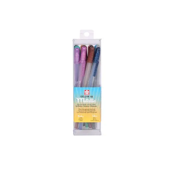 16-Piece Metallic Gel Ink Pen Set – Gelly Roll Style 1