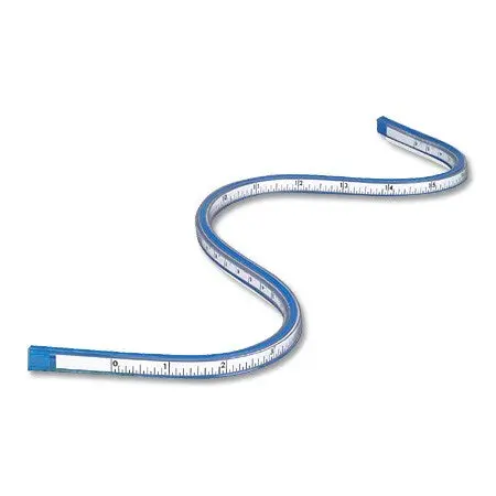 18-Inch Flexible Drafting Curve Ruler – Bendable Aluminum Alloy Guide 1