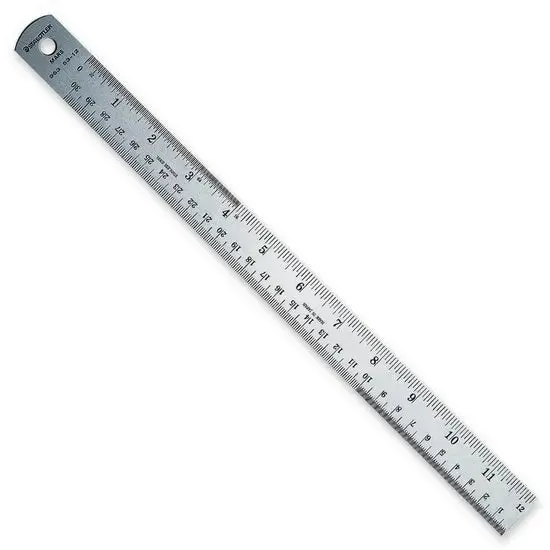 18-Inch Stainless Steel Ruler With Metric And Imperial Markings 1