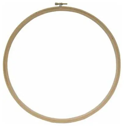 20.3Cm (8") Round Wooden Embroidery Hoop – Adjustable Tension 1