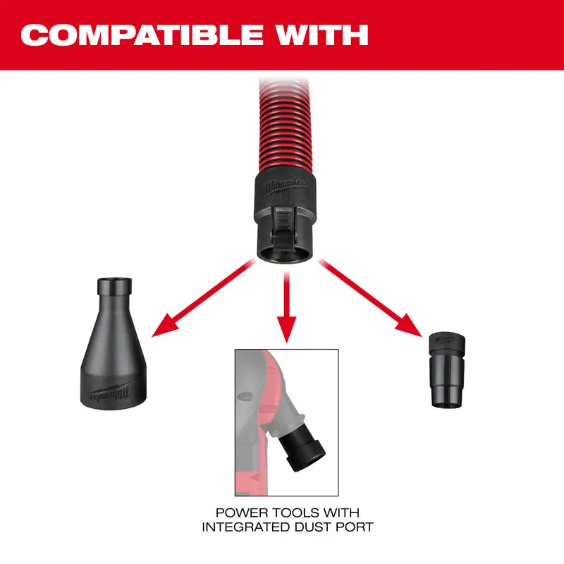 20-Foot Flexible Accessory Vacuum Hose For Dust Extraction 1