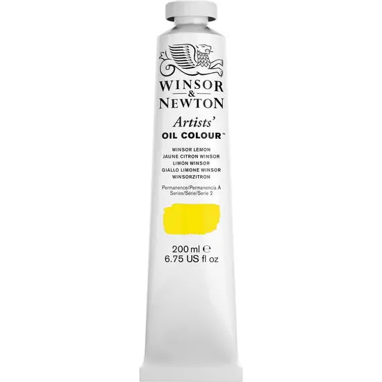 200Ml Artist-Grade Oil Paint – Winsor Lemon (Series S2) 1