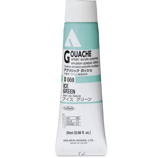 20Ml Acryla Gouache – Ice Green (Series A) 1