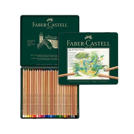 24-Count Pitt Pastel Pencil Set – Assorted Colors 1