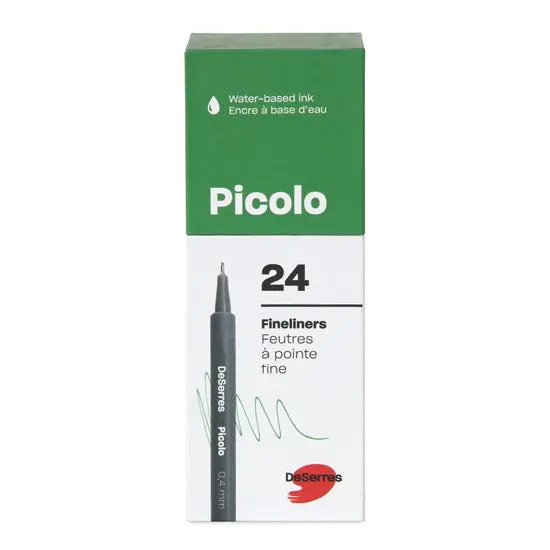 24-Piece Picolo Fineliner Set – 0.4 Mm Tip, Color-Mixed Assortment 1
