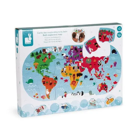 28-Piece Explorer-Themed Bath Puzzle For Kids 1