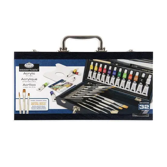 32-Piece Acrylic Paint Brush Set 1