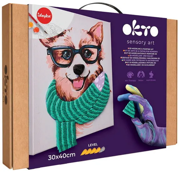 3D Modeling & Numbered Painting Kit – Corgi-Themed Creative Craft Set 1