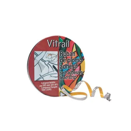 3Mm × 10M Lead Adhesive Strip – Stained Glass Assembly Tape 1