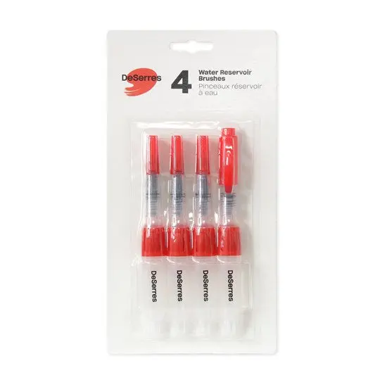 4-Piece Set Of Water-Reservoir Brushes For Watercolor Artists 1