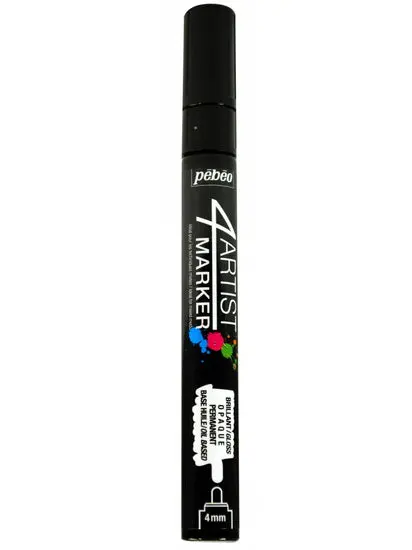 4Artist Oil-Based Paint Marker – Fine 4 Mm Tip, Black 1