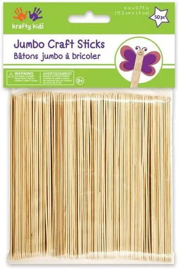 50 Jumbo Natural Crayons – 2Cm × 15Cm 1