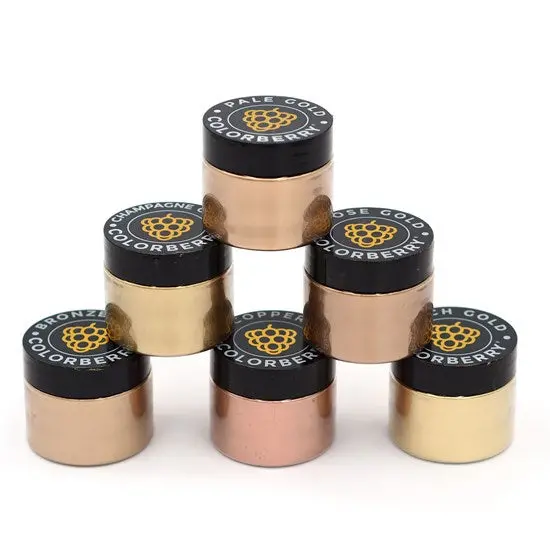 6-Color Metallic Powder Assortment Set 1