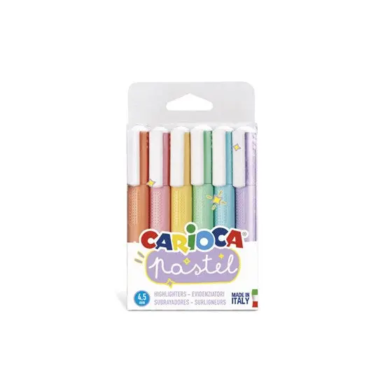 6-Pack Pastel Highlighters – Soft-Tone Fluorescent Markers 1