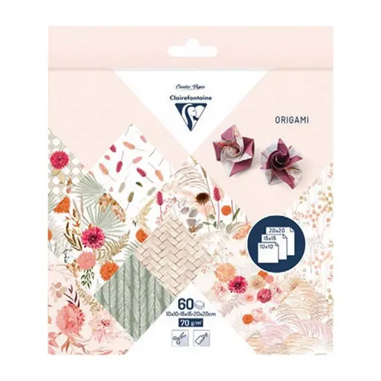 60-Sheet Dried Flower Origami Paper Kit – Premium Foldable Sheets 1