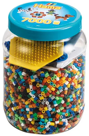 7000-Piece Hama Bead Set With Dog-Themed Pegboards 1