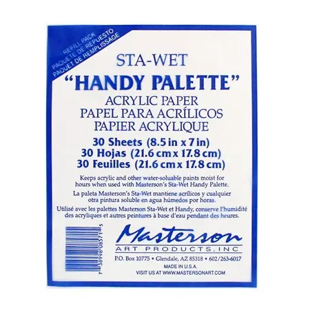 8.5×7 Inch Disposable Palette Paper Refill Pad 1