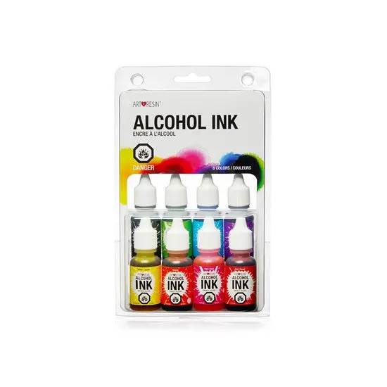 8-Color Alcohol Ink Set For Art Journaling & Resin Projects 1