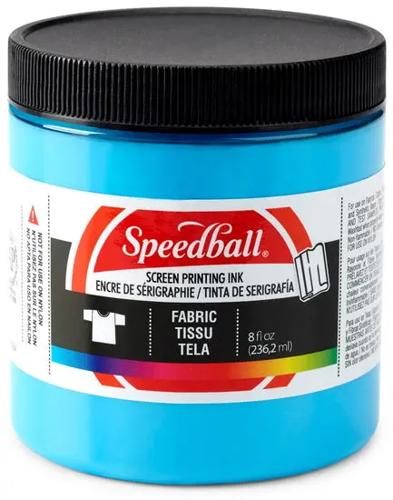 8 Oz Peacock Blue Textile Screen Printing Ink – Fabric-Safe Formula 1