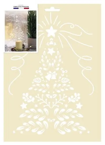 A4 Floral Tree Stencil For Crafts And Art Projects 1