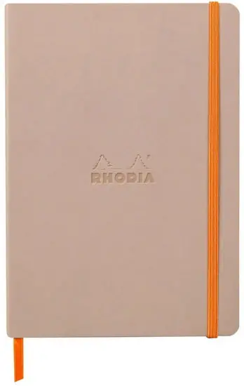 A5 Rose Smoke Dot Grid Notebook – Softcover, Minimalist Design 1