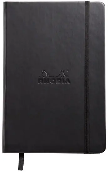 A5 Webnotebook – Black Cover, Ligne Patterned Pages 1