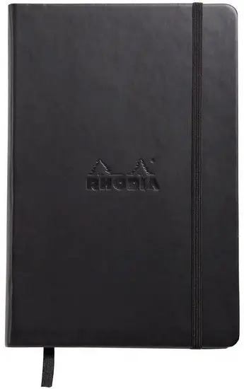 A5 Webnotebook – Black Cover With Pointillé (Dot Grid) Layout 1