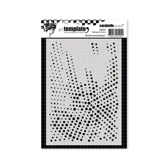 A6 Stencil Set: Concentric Circle Patterns 1