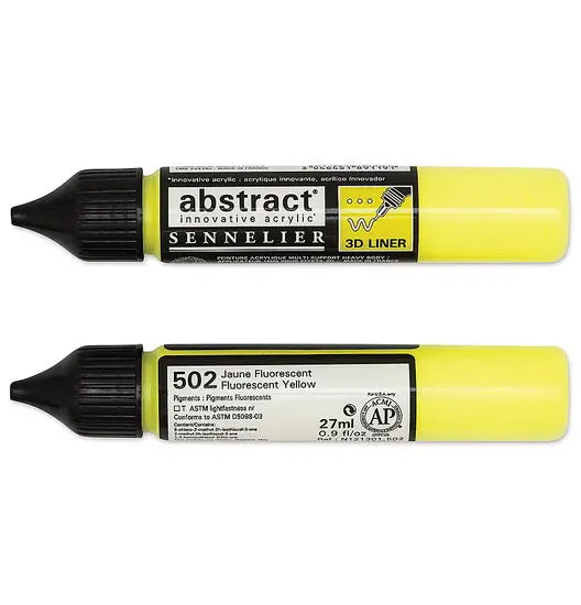 Abstract Acrylic Paint Marker – Fluorescent Yellow, 27 Ml 1
