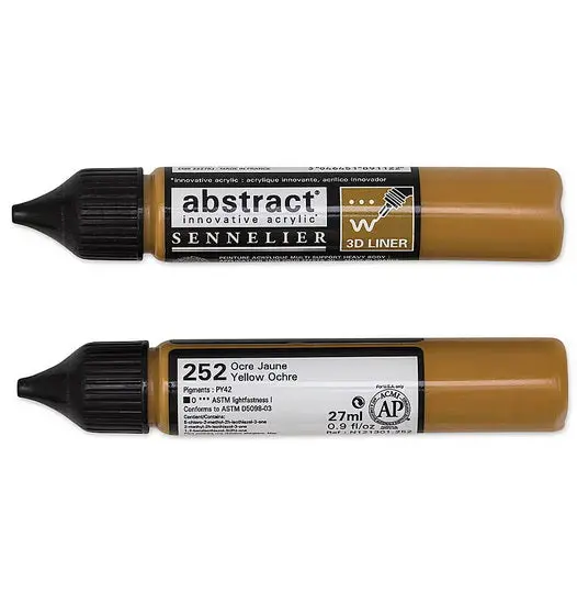 Abstract Acrylic Paint Marker – Yellow Ochre, 27 Ml 1