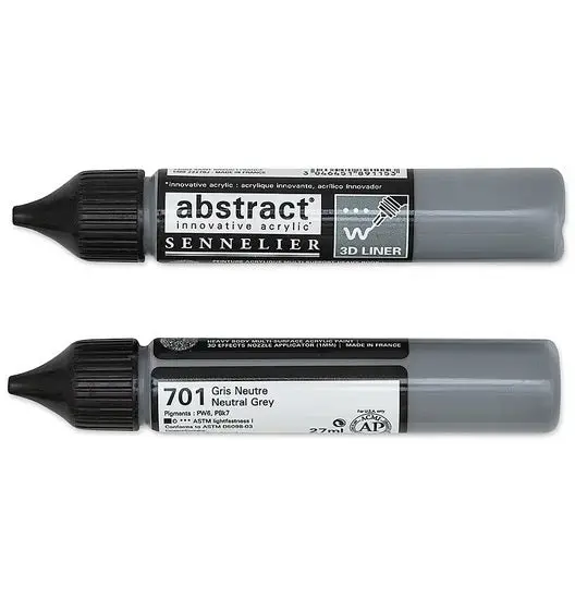 Abstract-Style Acrylic Paint Marker – Neutral Grey, 27 Ml 1