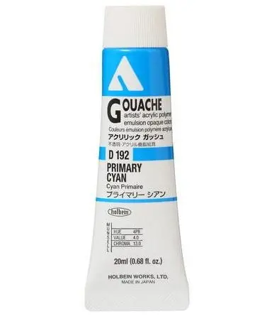 Acryla Gouache In Primary Cyan – 20 Ml (Series A) 1