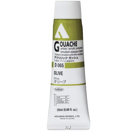 Acryla Gouache – Olive Tone, 20 Ml (Olive Series A) 1