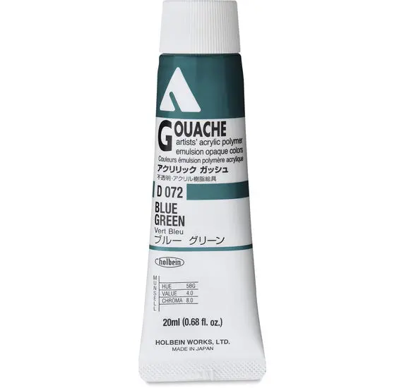 Acryla Gouache Paint — Blue-Green Shade, 20 Ml (Series A) 1