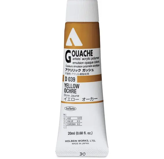 Acryla Gouache Yellow Ochre - 20Ml, Series A 1