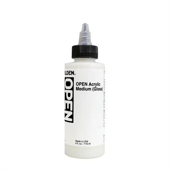 Acrylic Gloss Medium – Open Drying Formula, 4 Oz 1