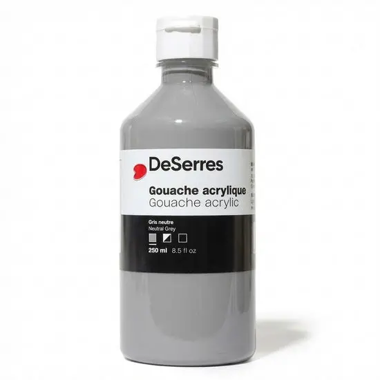 Acrylic Gouache In Neutral Grey – 250 Ml 1