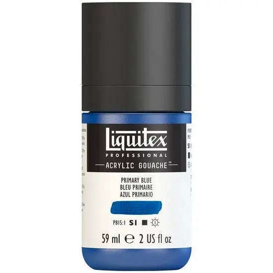 Acrylic Gouache Paint - 2 Oz Primary Blue (Series 1) 1