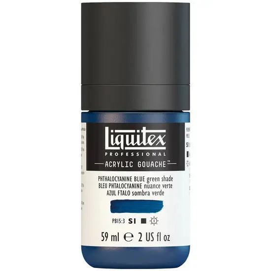 Acrylic Gouache – Phthalocyanine Blue-Green Shade, 2Oz (S1 Series) 1